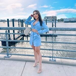 Dress blazer baby blue size XS